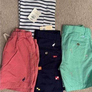 The Beaufort Bonnet Company Pink, Navy, and Green Shorts Trio
